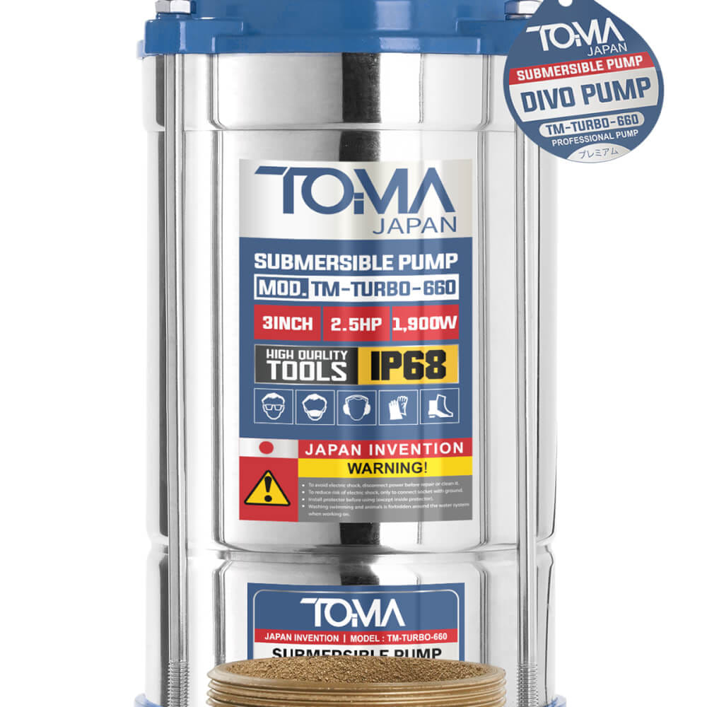 ปั๊มจุ่ม TOMA JAPAN รุ่น TM-TURBO-660 ขนาด 3 นิ้ว 2.5HP 1,900W_5